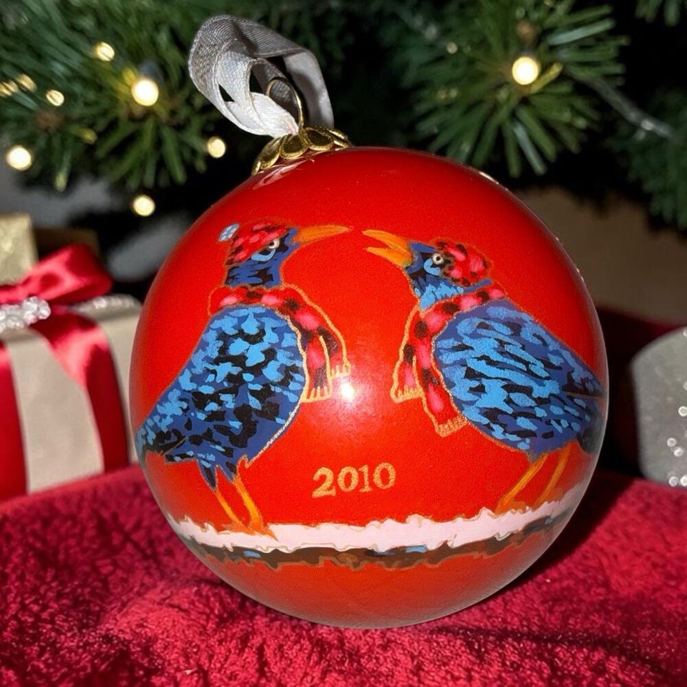 Dillard's The 12 Days Of Christmas Series “Four Calling Birds”2010 Ornament &Box